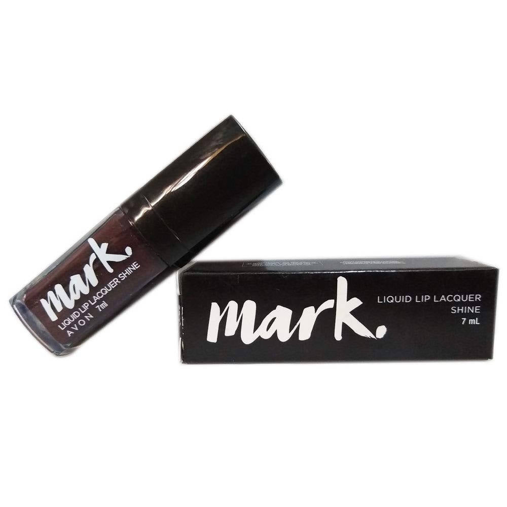 Avon Mark Liquid Lip Lacquer Shine - Dark And Stormy | Grocsy