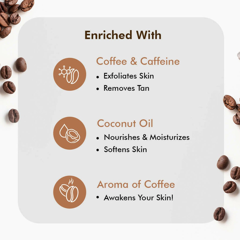 mCaffeine Raw Coffee Body Scrub | Grocsy