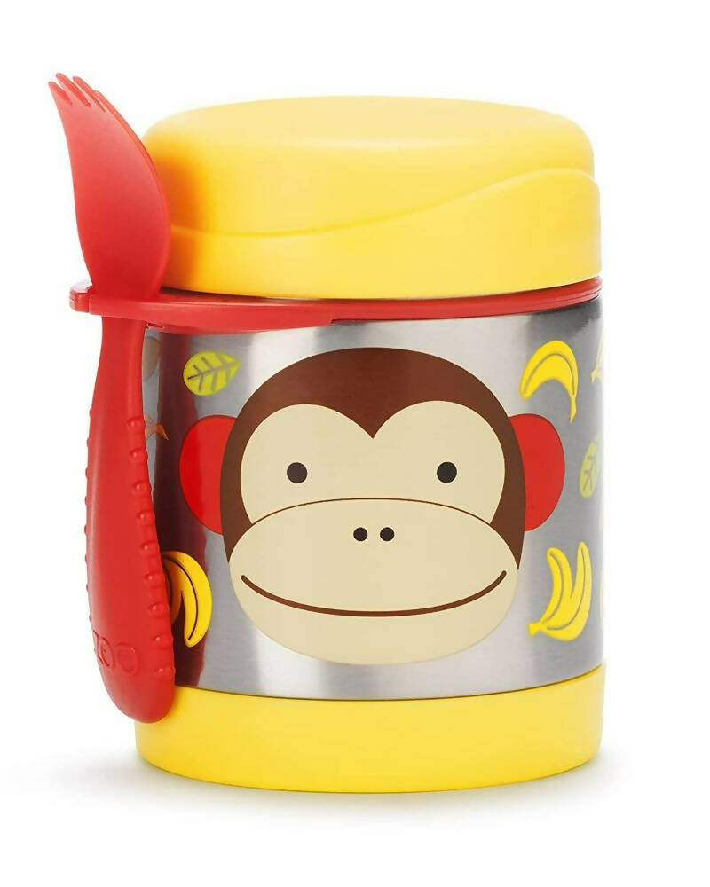 Skip Hop Zoo Insulated Little Kid Food Jar Monkey | Grocsy