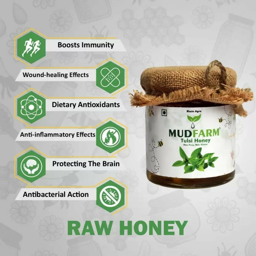 Mudfarm Tulsi Honey | Grocsy