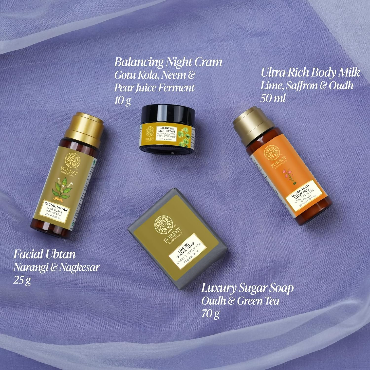 Forest Essentials Nalini Face & Body Essentials Kit | Grocsy