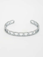 NVR Men's Silver Plated Cuff Bracelet | Grocsy
