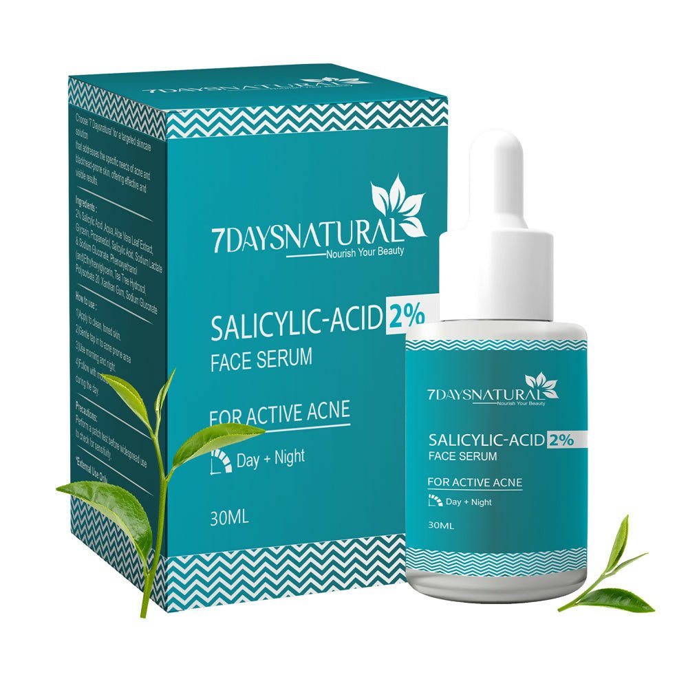 7 Days 2% Salicylic Acid Serum for Acne, Blackheads & Whiteheads Removal | Grocsy