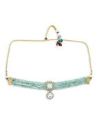 Green Kundan Choker - Ruby Raang | Grocsy