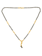 NVR Women Ethnic Gold-Polished Beaded Mangalsutra | Grocsy