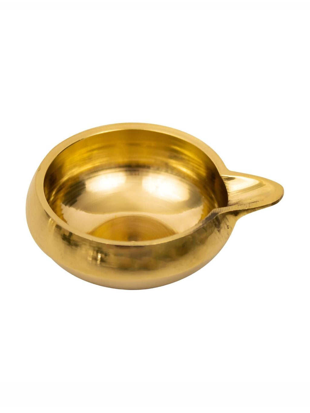 Spillbox Gold Toned Plain Kuber Diya Without Stand Pooja Essentials | Grocsy