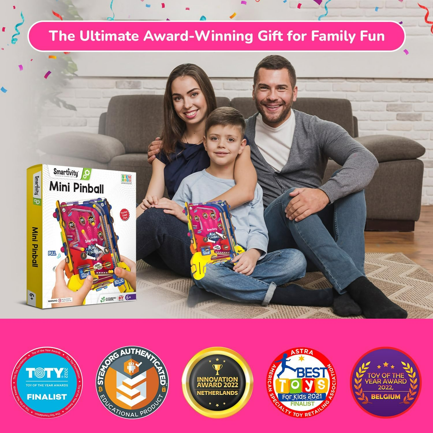 Smartivity DIY Pocket Pinball For Kids Ages 6-7-8-9-10-11-12 Years Hand-Held Exciting Arcade Game | Grocsy