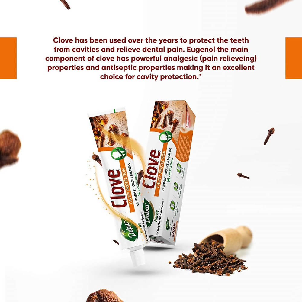 Dabur Herb'l Clove - Cavity Protection Toothpaste | Grocsy