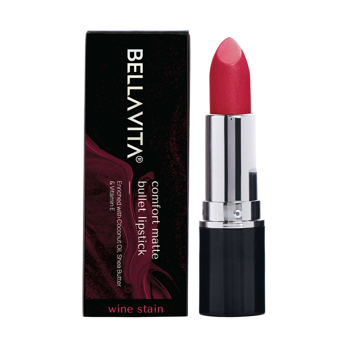 Bella Vita Organic Comfort Matte Bullet Lipstick - Wine Stain | Grocsy