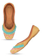 Desi Colour Women Indian Ethnic Footwear-Pink Pearl | Grocsy
