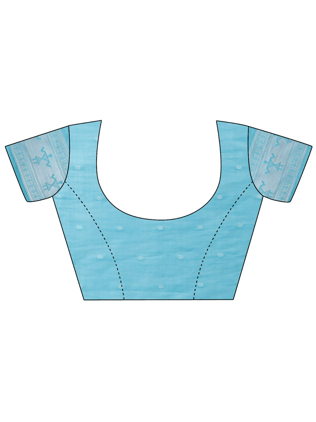 Shree Shyam Fashion Varnika Sky Blue Linen Cotton Saree | Grocsy