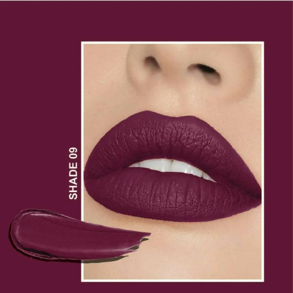 Flicka Tomato Maroon Matte Finish Lipstick Shade 09 | Grocsy