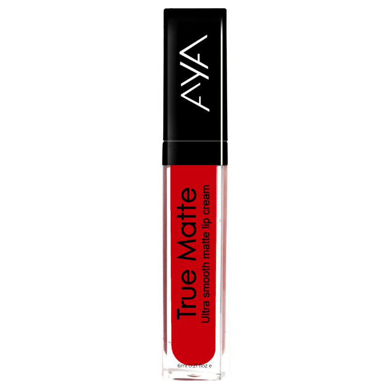 AYA True Matte Liquid Lipstick, Ultra Smooth Matte Lip Cream - 02 Blood Red | Grocsy