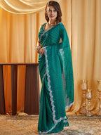 kasee Embellished Beads and Stones Pure Silk Saree | Grocsy