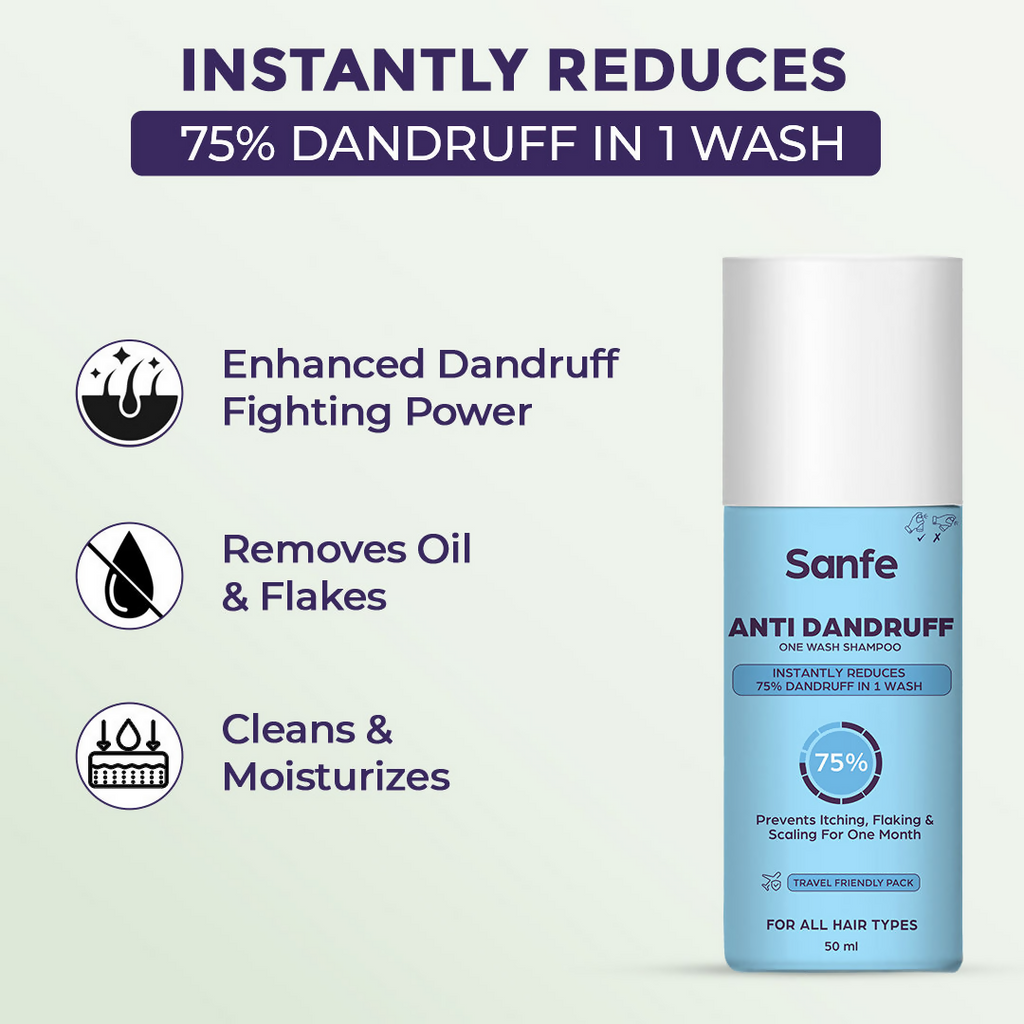 Sanfe Anti Dandruff One Wash Shampoo | Grocsy