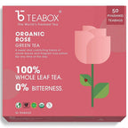 Teabox Organic Rose Green Tea Bags | Grocsy