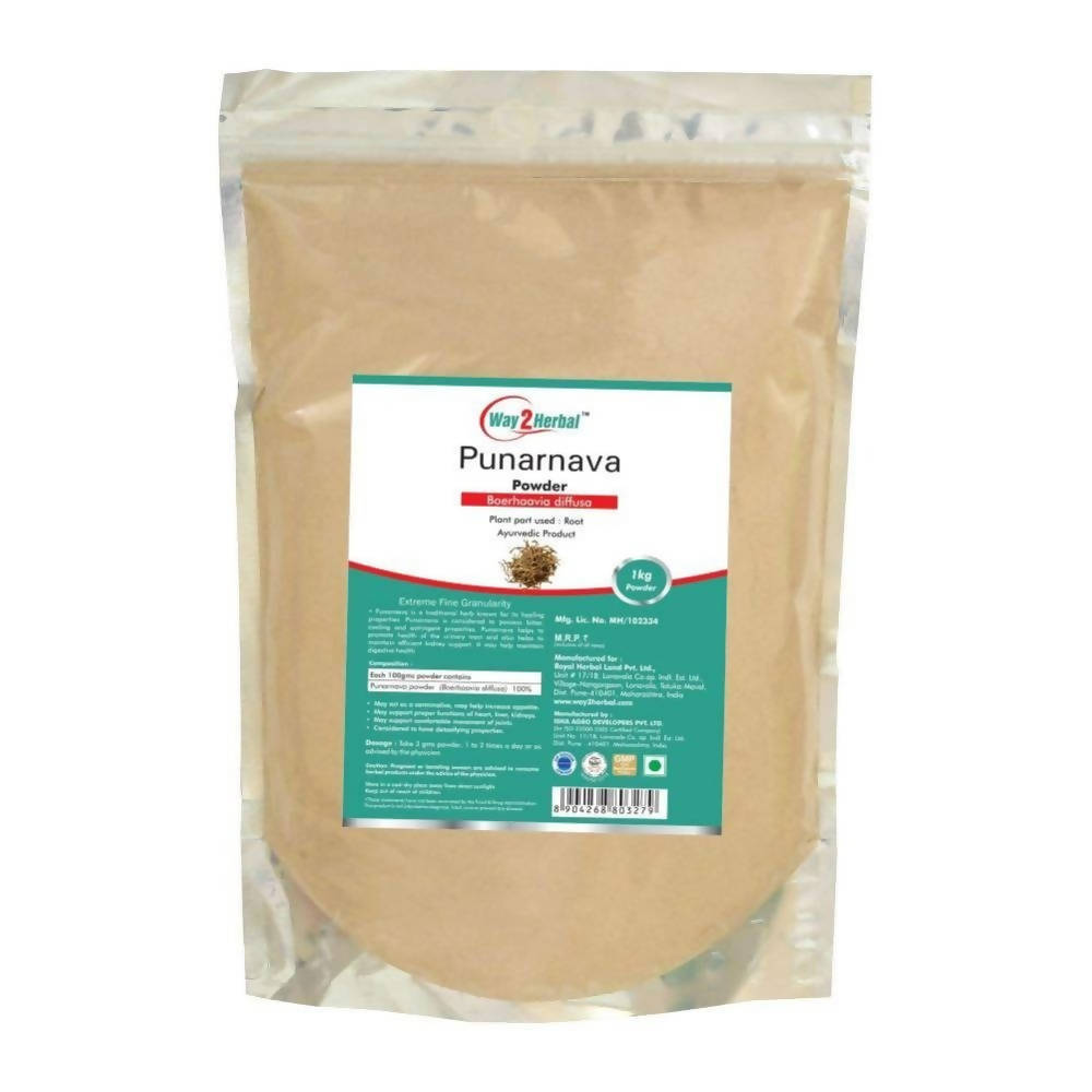Way2herbal Organic Punarnava Powder | Grocsy