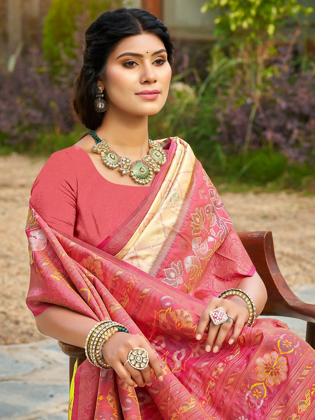 Shree Shyam Fashion Cream Soft Silk Saree | Grocsy
