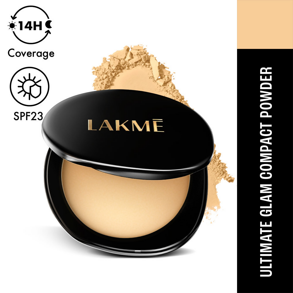 Lakme Ultimate Glam Compact, Skin Lightening Compact Powder - Ivory Fair 01 | Grocsy