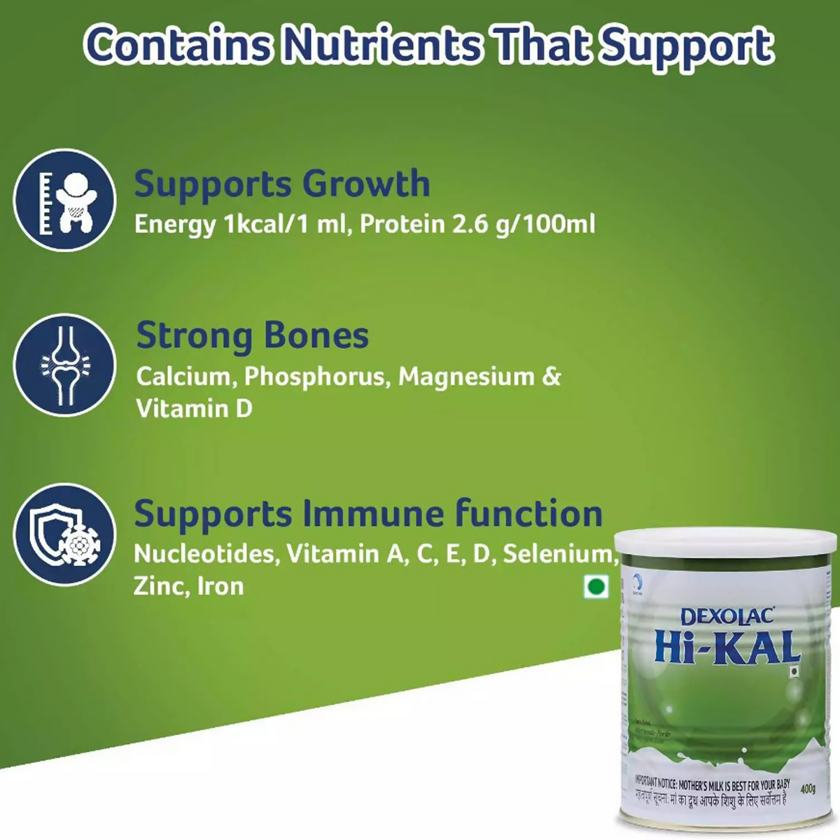 Dexolac HI-KAL Infant Formula Powder | Grocsy