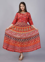 Vamika Multicolor Cotton Printed Party/Casual Wear Kurti (GAM26K) | Grocsy