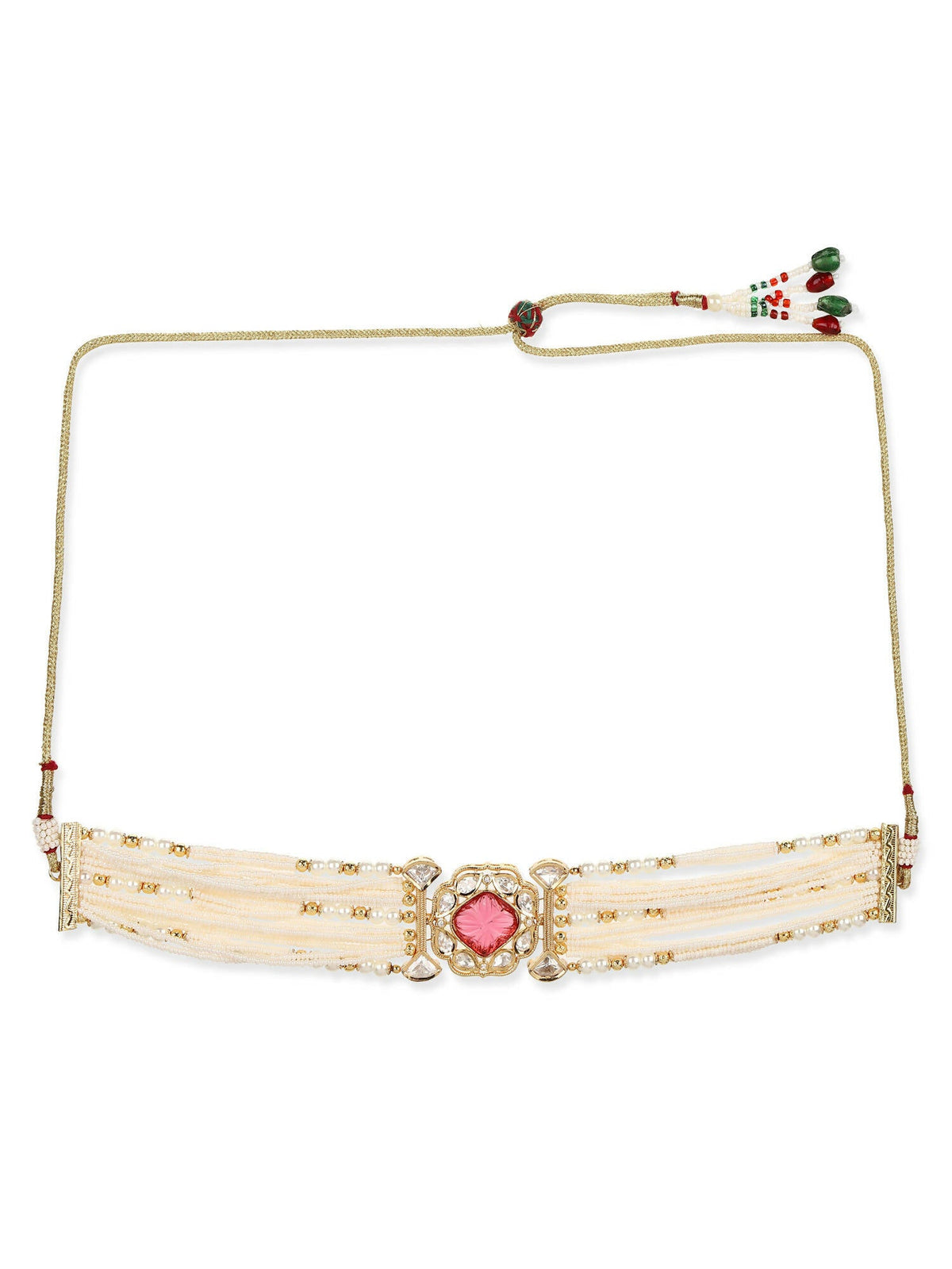 Women's Gold-Polished Necklace - Ruby Raang | Grocsy