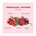 Kimayra Pomegranate + Beetroot Face Pack Powder For Brighter Skin Tone, Helps In Anti – Ageing & Natural Pink Blush | Grocsy
