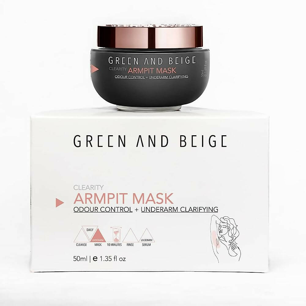 Green And Beige Armpit Mask For Underarms | Grocsy