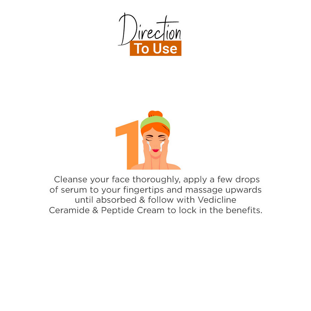 Vedic Line Hydralift Ceramide & Peptide Serum | Grocsy