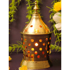 Spillbox Gold-Toned Brass Amar Lamp Pooja Essential | Grocsy