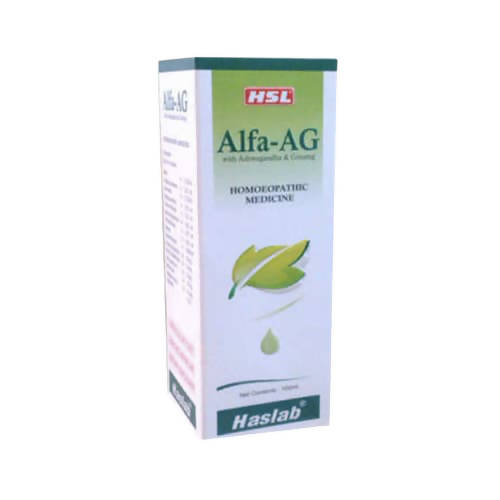 Haslab Homeopathy Alfa-AG With Ashwagandha & Ginseng Tonic | Grocsy