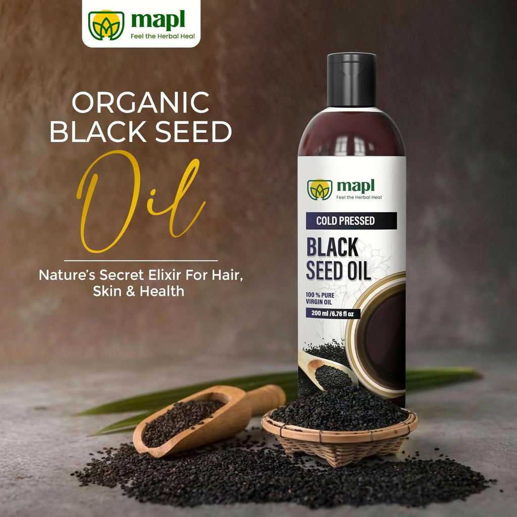 MAPL Organic Black Seed Oil Cold-Pressed | Grocsy