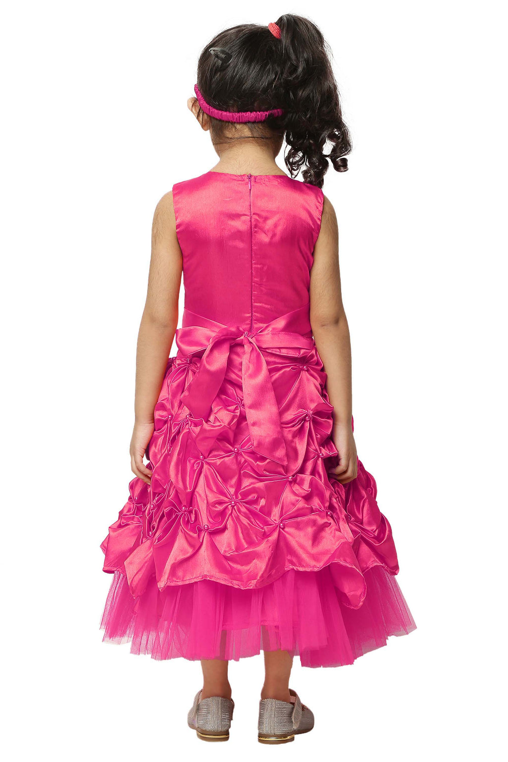 Asmaani Kids Party Wear Stylish Dresses, Perfect for Parties, Functions & Vacations - Pink | Grocsy