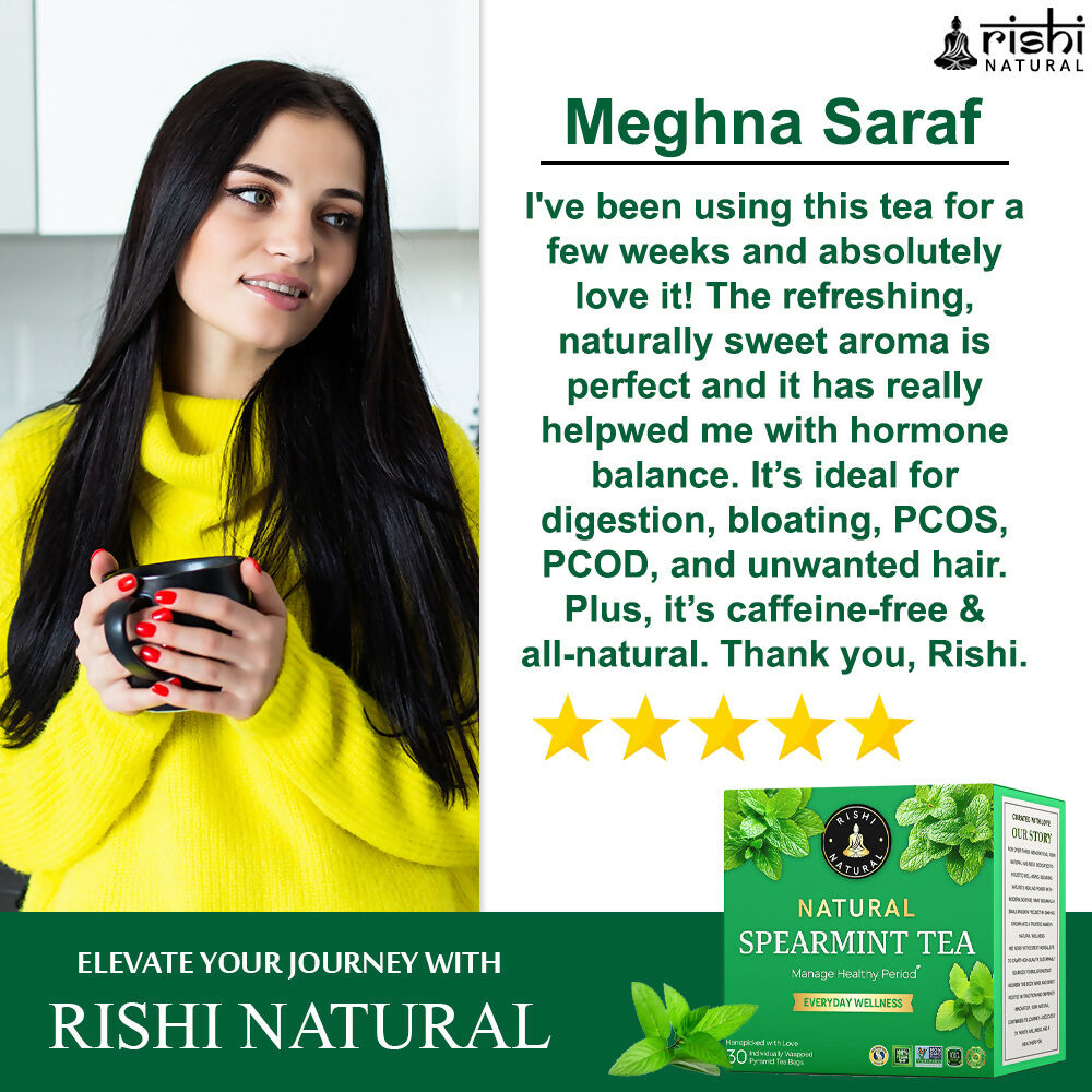 Rishi Natural Spearmint Tea | Grocsy