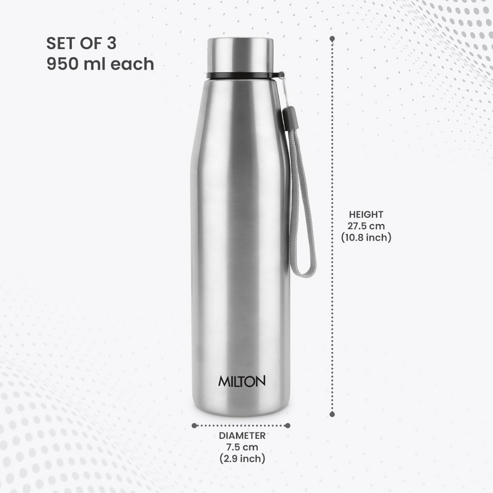 Milton Drift 1000 Stainless Steel Water Bottle | Grocsy