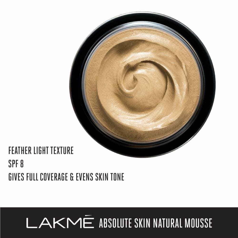 Lakme Absolute Skin Natural Mousse - Classic Ivory Fair | Grocsy