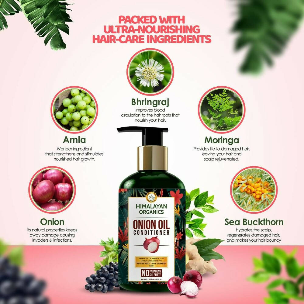 Himalayan Organics Onion Oil Conditioner | Grocsy