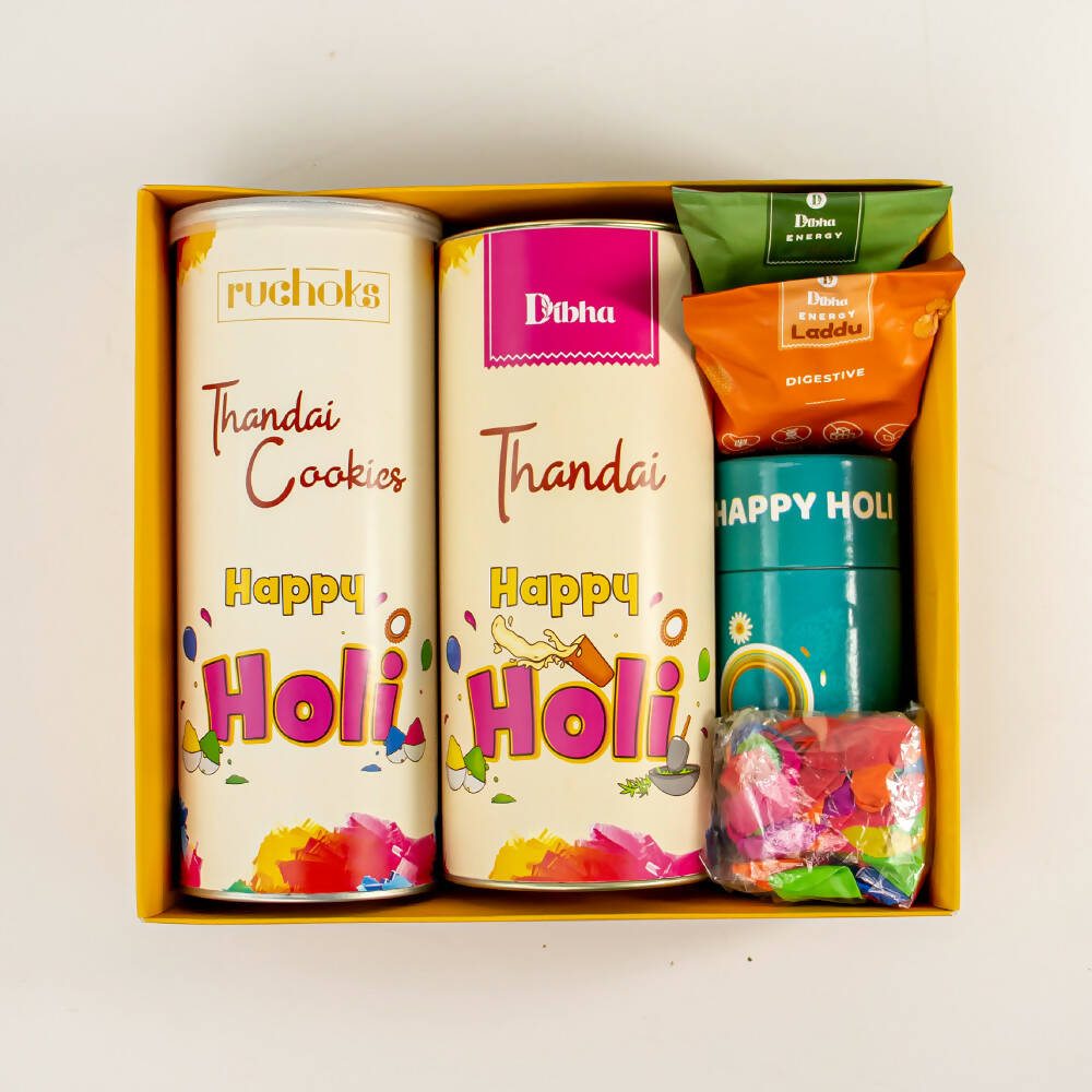 Dibha Lovely Holi Gift Hamper Box | Grocsy