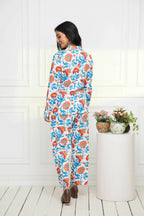 Myshka Women Multi Printed Romantic Florals Co-Ords | Grocsy