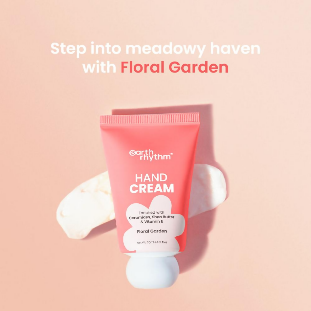 Earth Rhythm Floral Garden Hand Cream Enriched with Ceramide | Grocsy