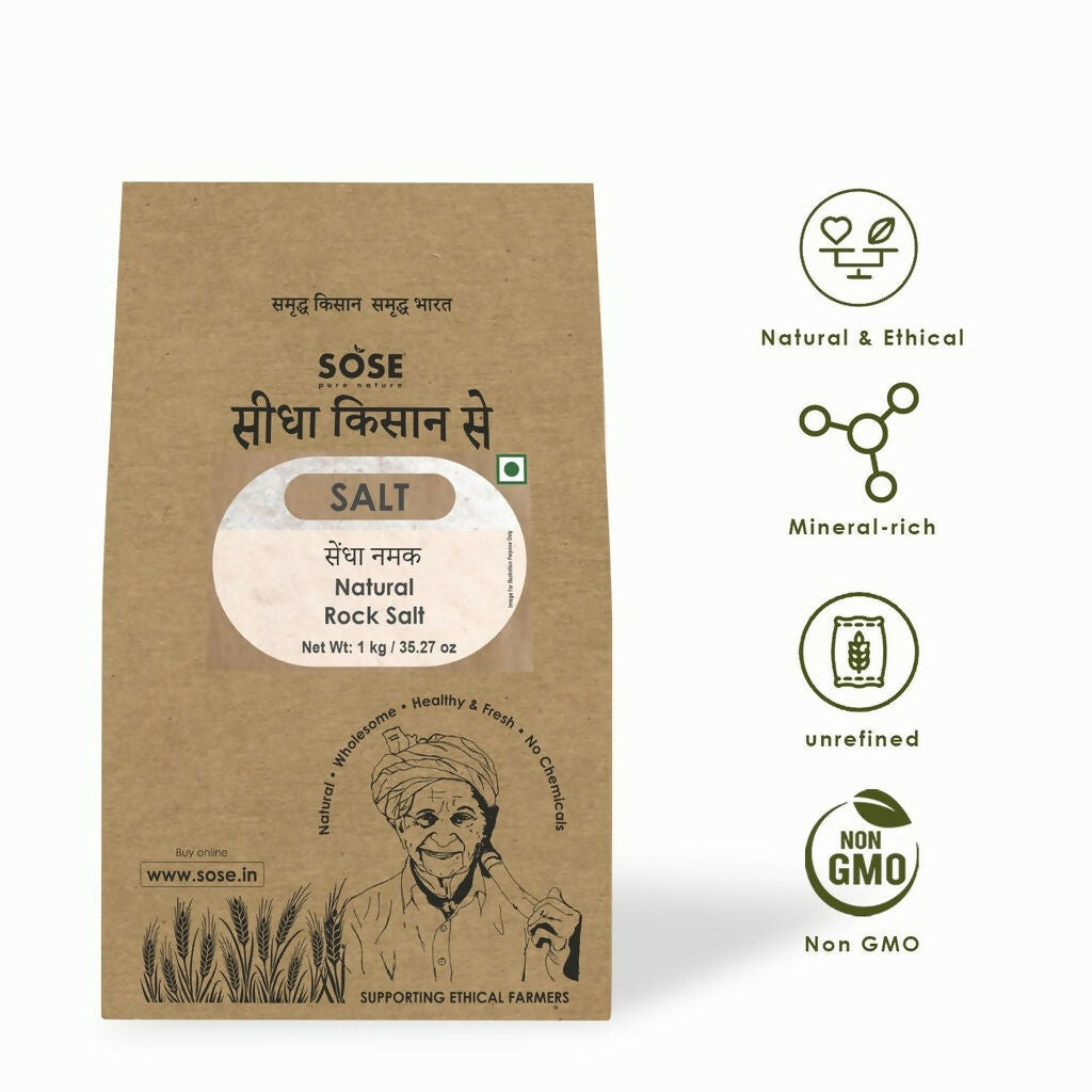 Gir Sidha Kisan Se Natural Rock Salt | Grocsy