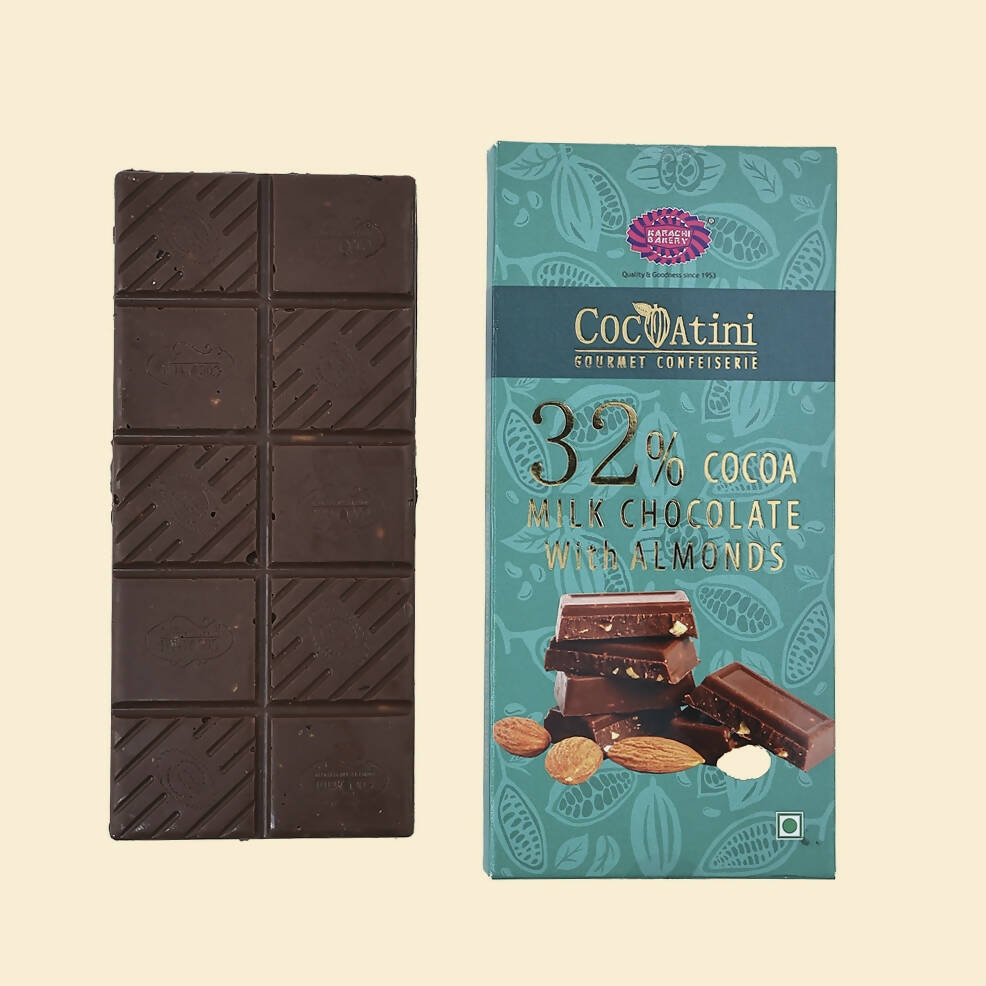Cocoatini 32% Cocoa Milk Chocolate With Almonds | Grocsy