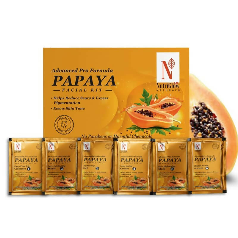 NutriGlow NATURAL'S Advanced Pro Formula Papaya Facial Kit | Grocsy