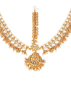 Kundan Layered Matha Patti (Gold) - Ruby Raang | Grocsy