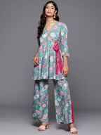 Ahalyaa Women's Traditional Wear Co-ods - Green | Grocsy