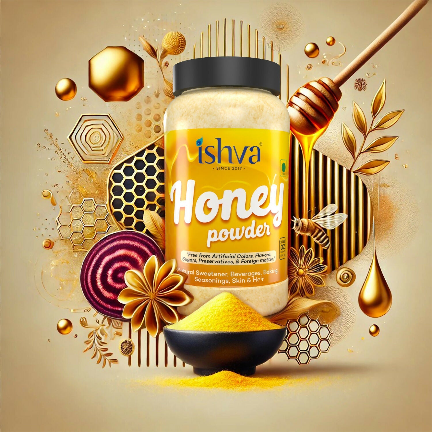 Ishva Honey Powder | Grocsy
