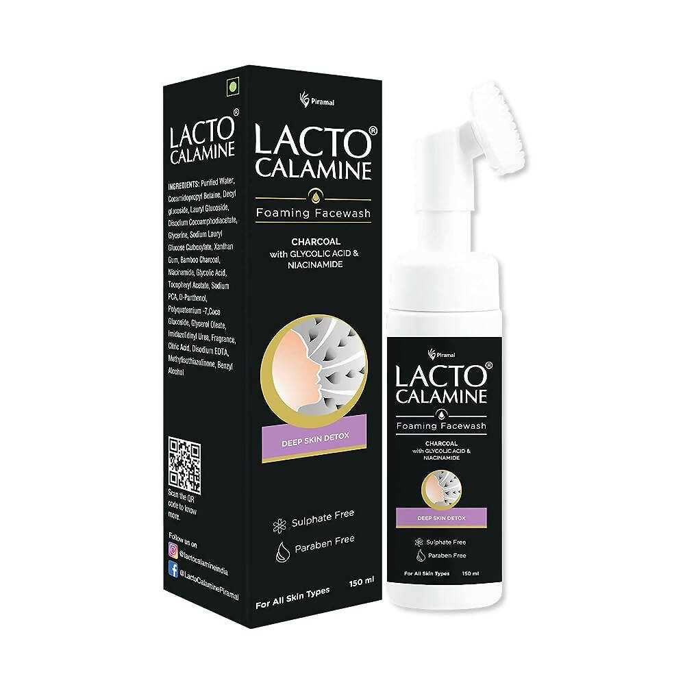 Lacto Calamine Charcoal Foaming Face Wash | Grocsy