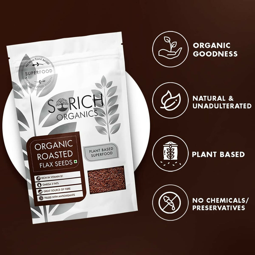 Sorich Organics Roasted Flax Seeds | Grocsy