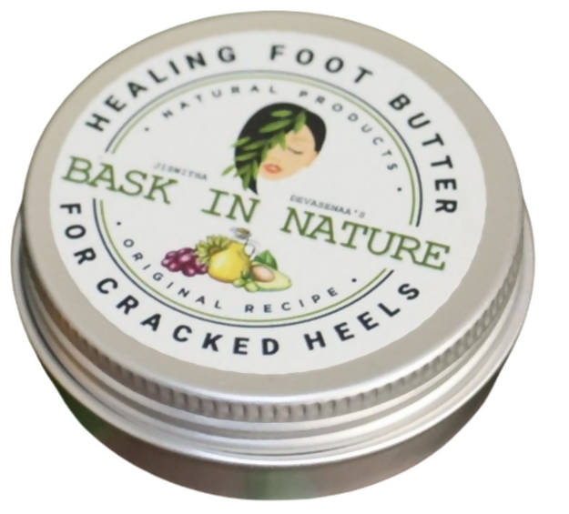 Bask In Nature Healing Foot Butter For Cracked Heels | Grocsy