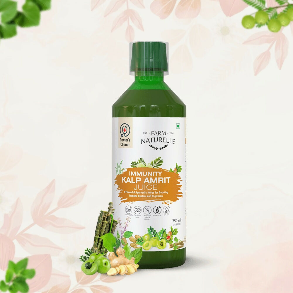 Farm Naturelle Immunity Kalp Amrit Juice - Strong Herbal Blend | Grocsy